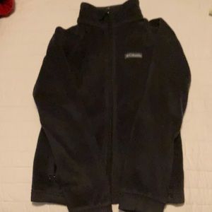 Charcoal gray Columbia fleece jacket.  Size medium (10/12)